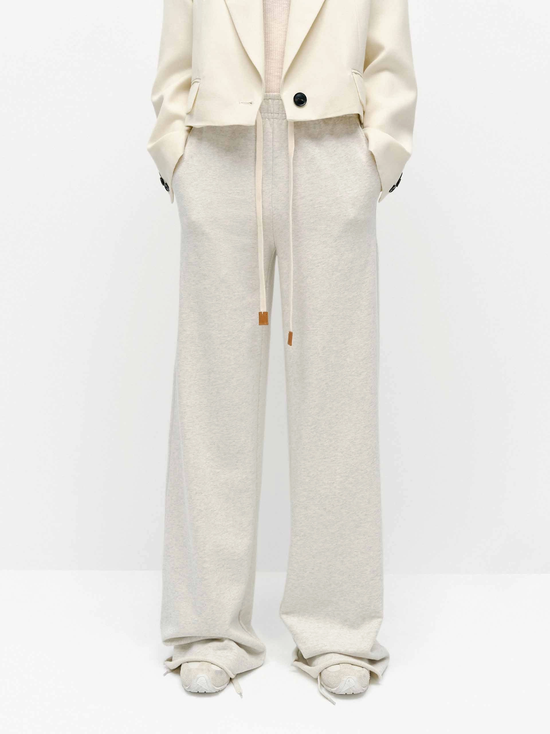 Cotton Hemp Relaxed Pants Flexible Layer Fit