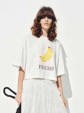 Cotton Printed Short T-shirt Casual Choice Daily Comfort Style