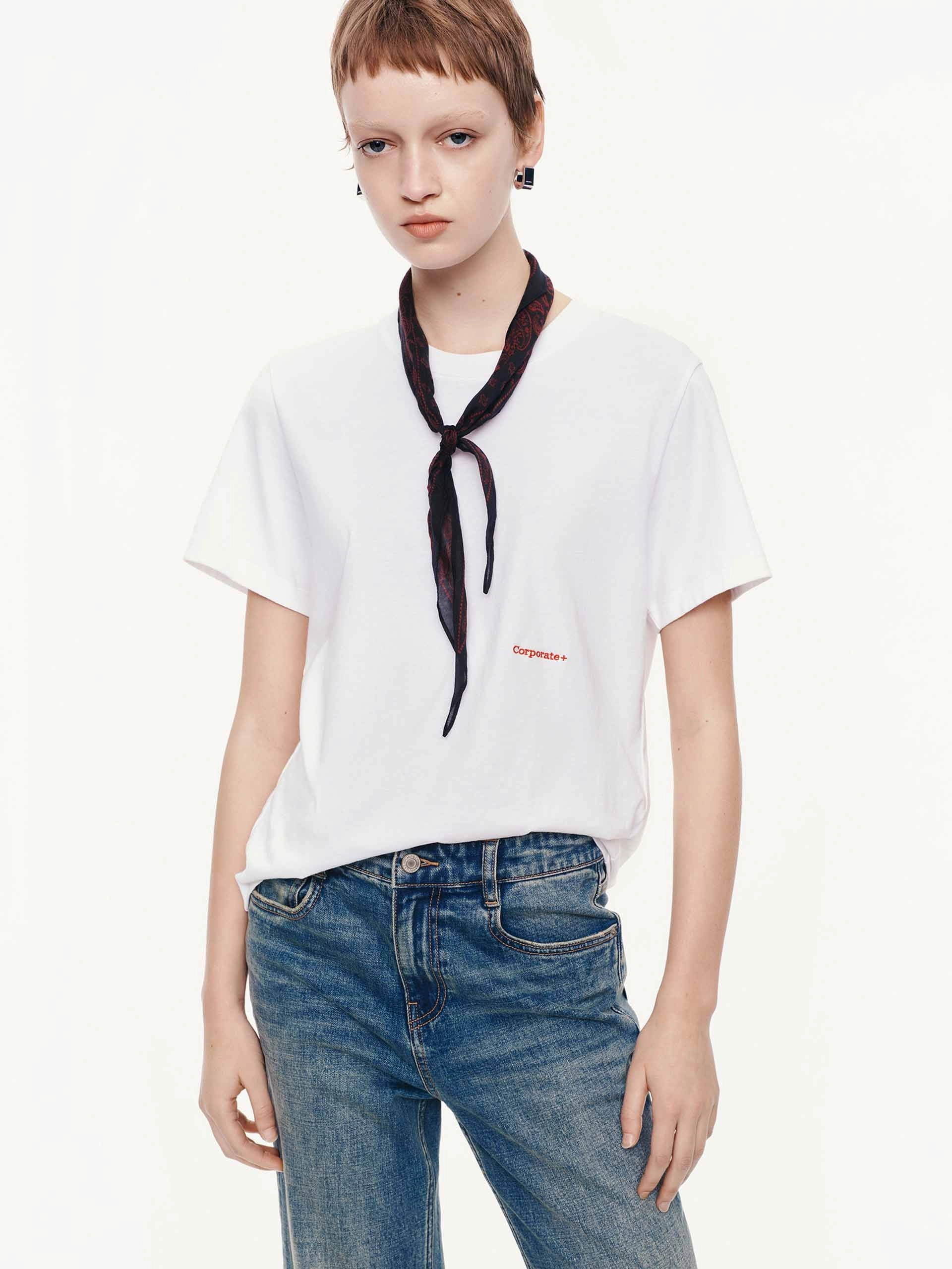 Cotton Short Sleeves T-shirt Fashionable Piece