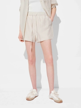 Streetwear vibe Outfit Staple Cotton Silk Striped Shorts