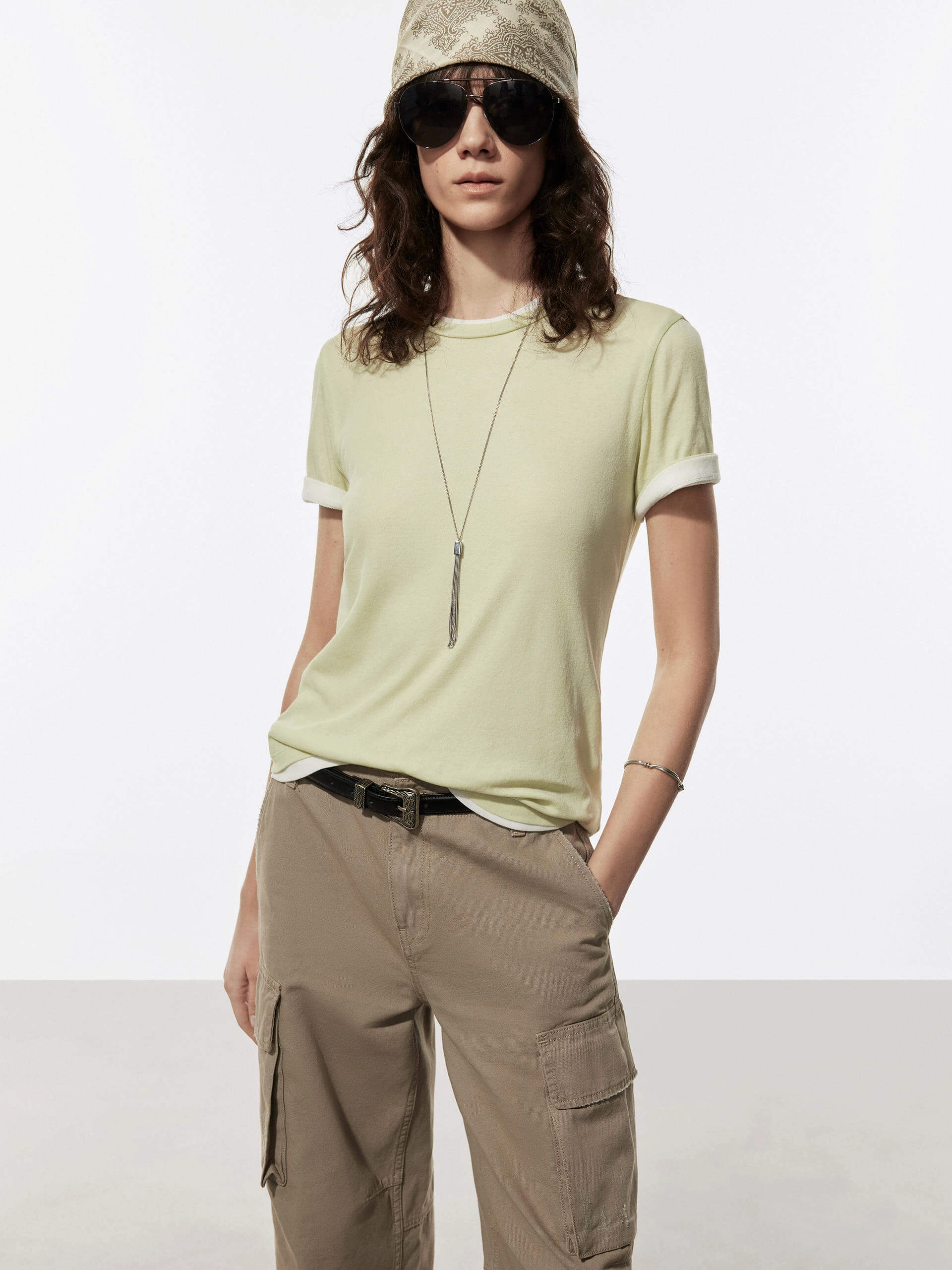Cotton Two Piece T-shirt waterproof