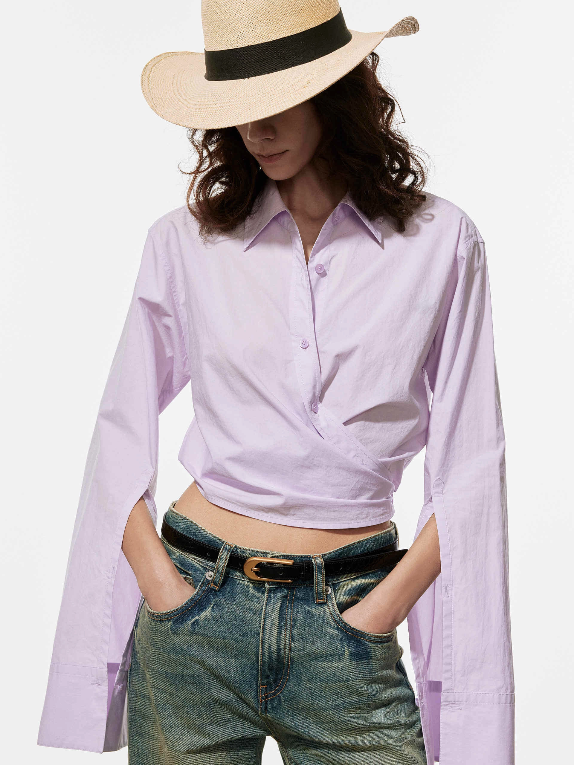 Cotton Wrap Cropped Top Comfortable clothing Ultra Soft Texture