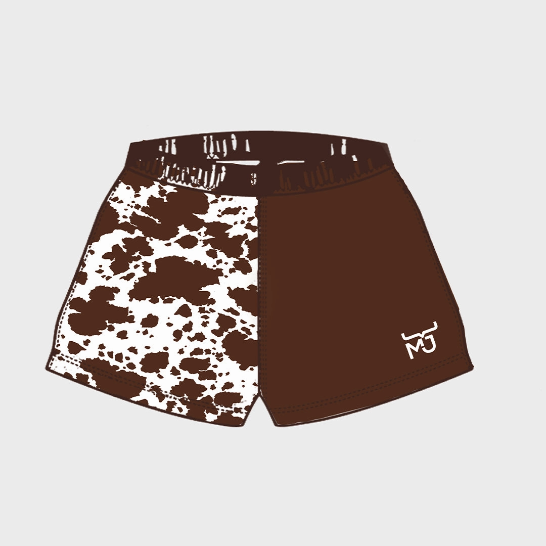 luxe feel Cowhide Shorts- Adult