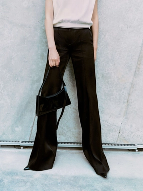 AntibacterialCoating Stylish Fit Cutout Waist Straight Pants
