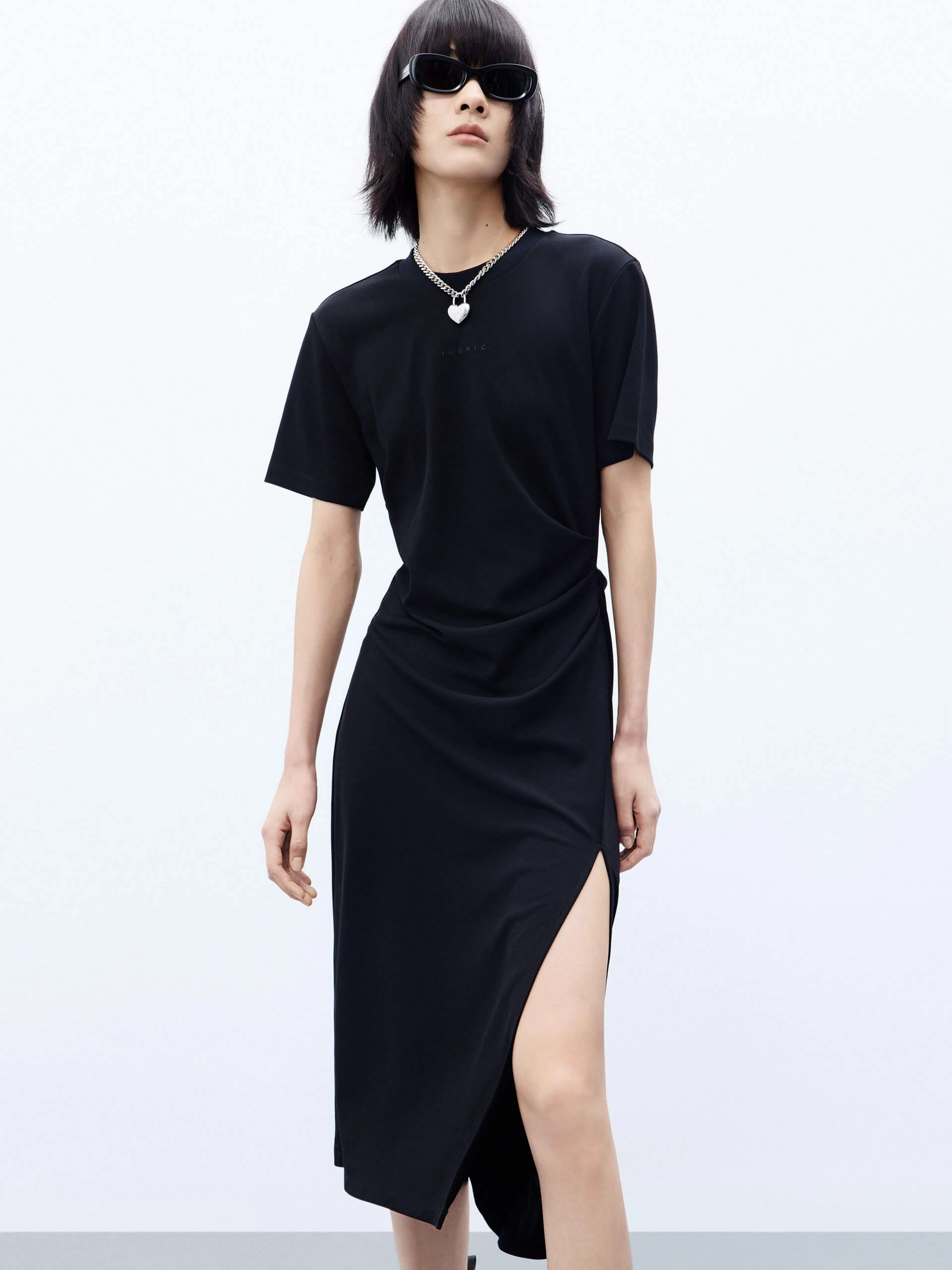 Daily Movement Side Slit Midi Dress
