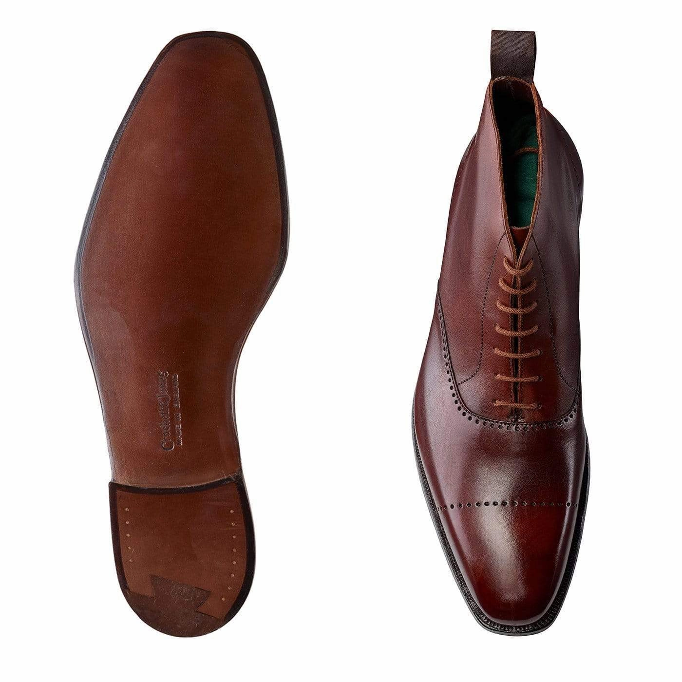 Comfortable Heel Stowe Chestnut Antique Calf