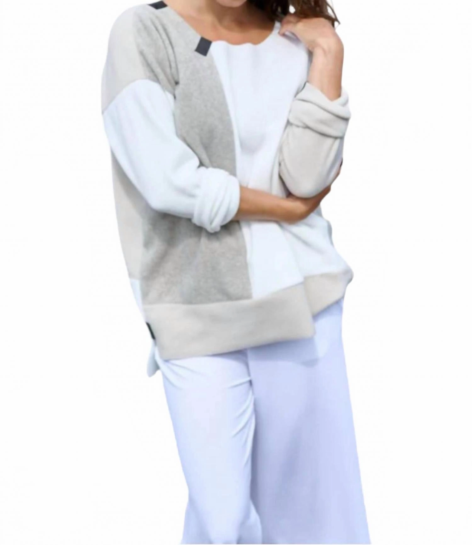 Patch Sweater In Kit/ Ow/ Sand Effortless Warmth