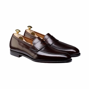 Crawford Dark Brown Antique Calf Bold Flow Toe Guard