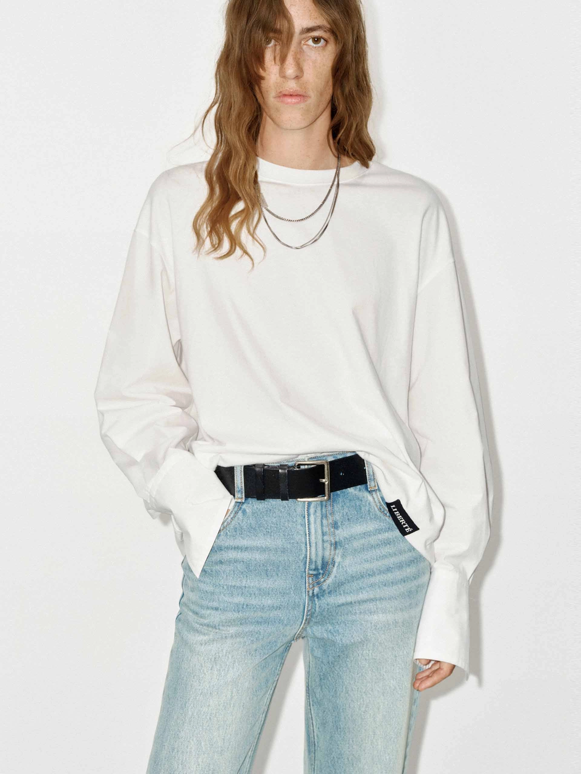 Crew Neck Cotton Top Seamless Design BreathableBack