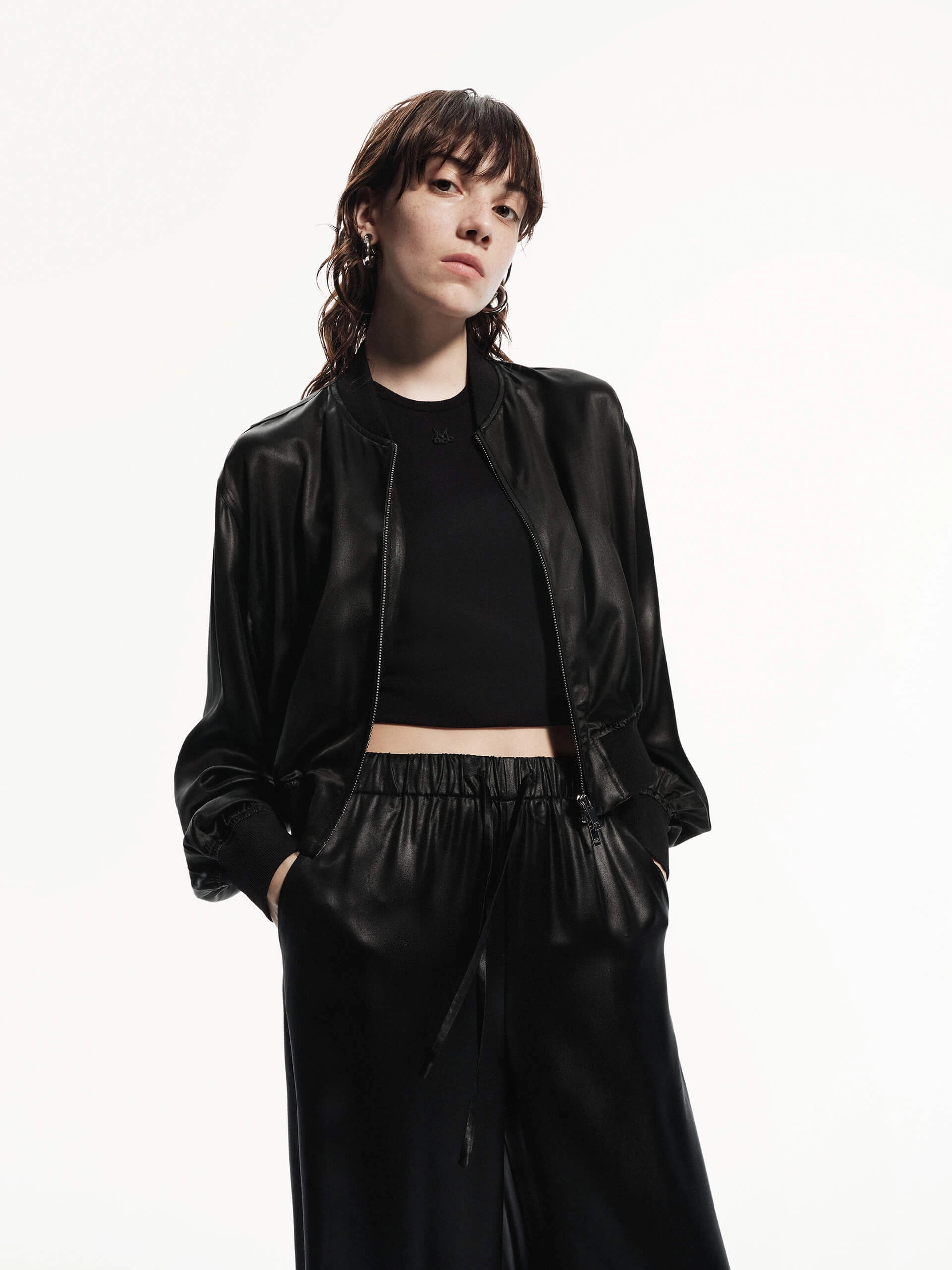All Weather Protection Cropped Baseball Jacket