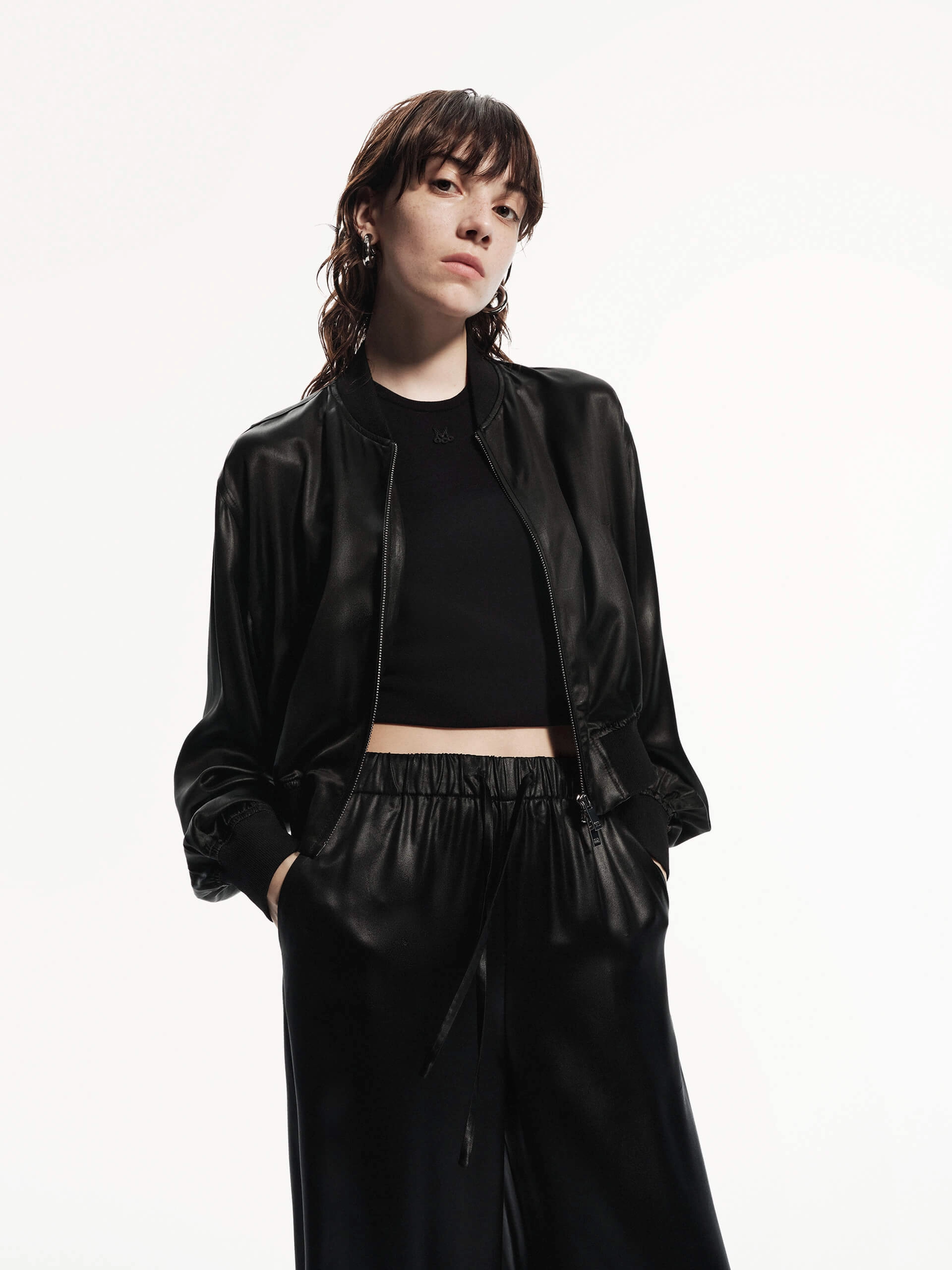 Thermal Lining Tech Cool Tone Cropped Baseball Jacket