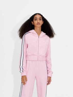 Multi Pocket System Cropped Hoodie Jacket