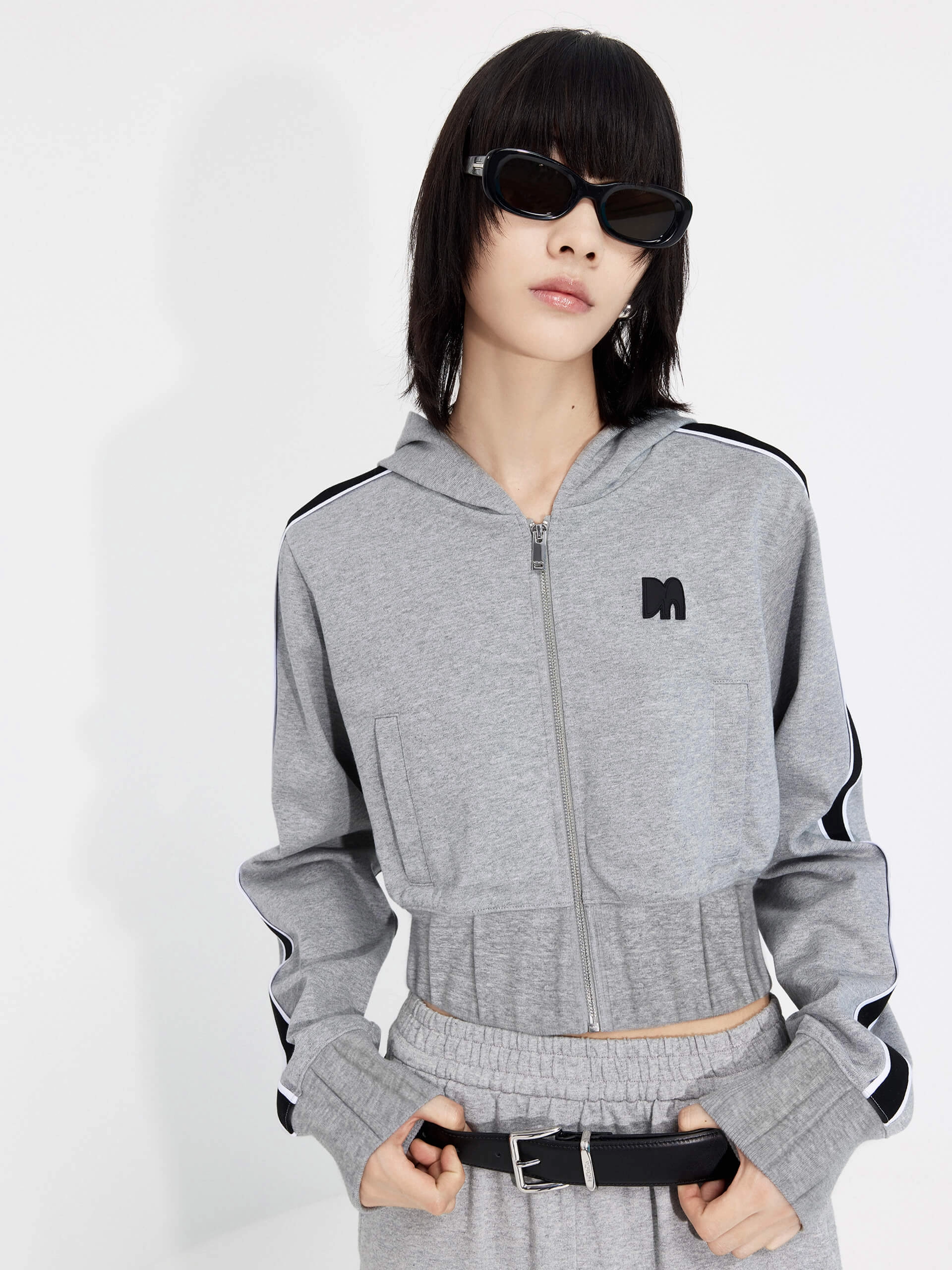 Cropped Hoodie Jacket Functional Layer Piece
