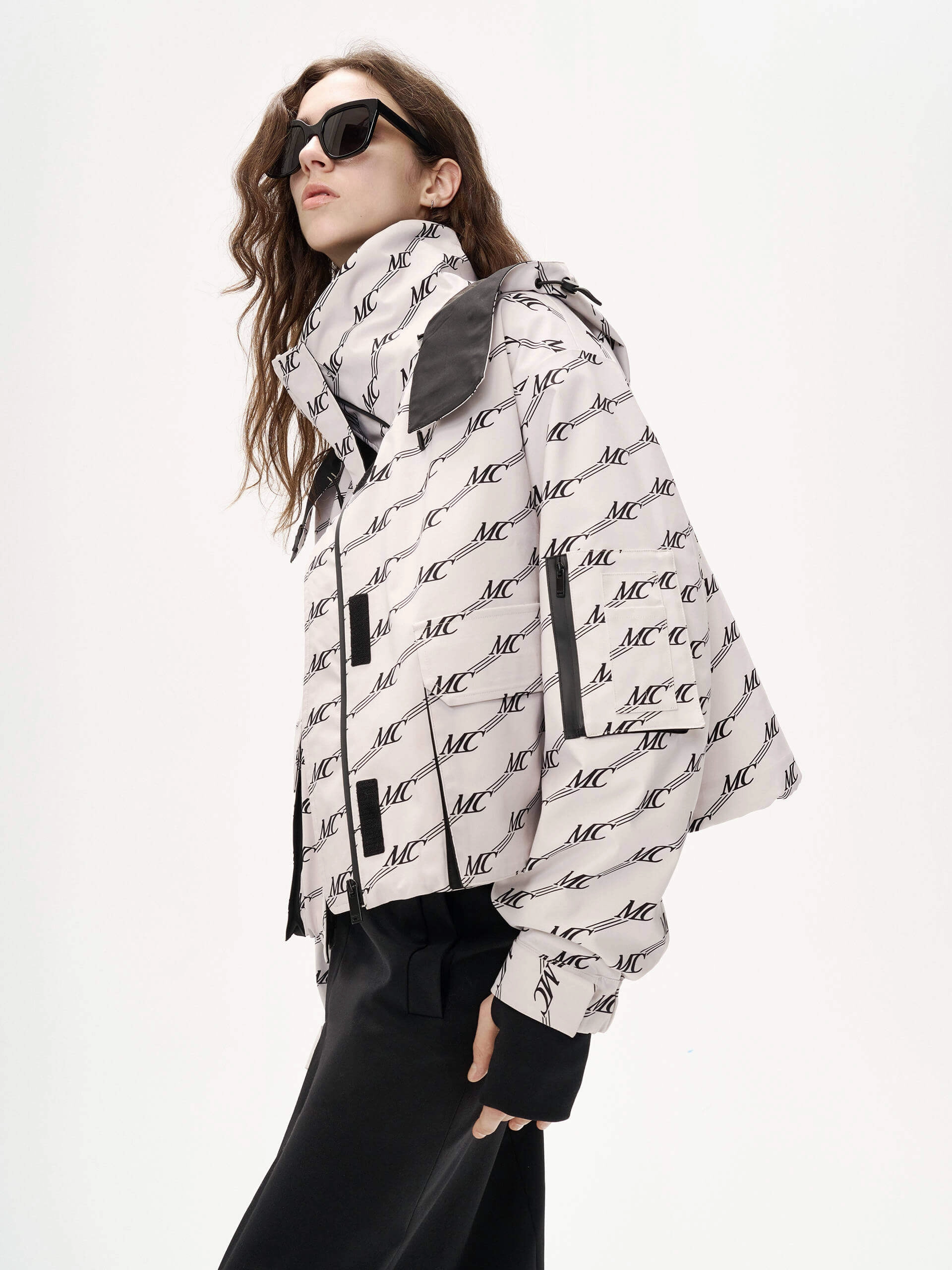 Cropped Monogram Down Jacket Day Hike Style Quick Access Closures