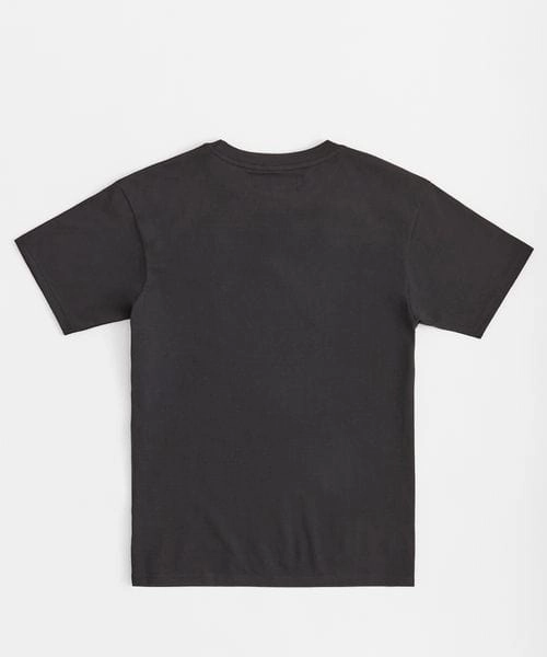 Crossbones Chenille Patch Short Sleeve Tee - Black Contrast Stitch
