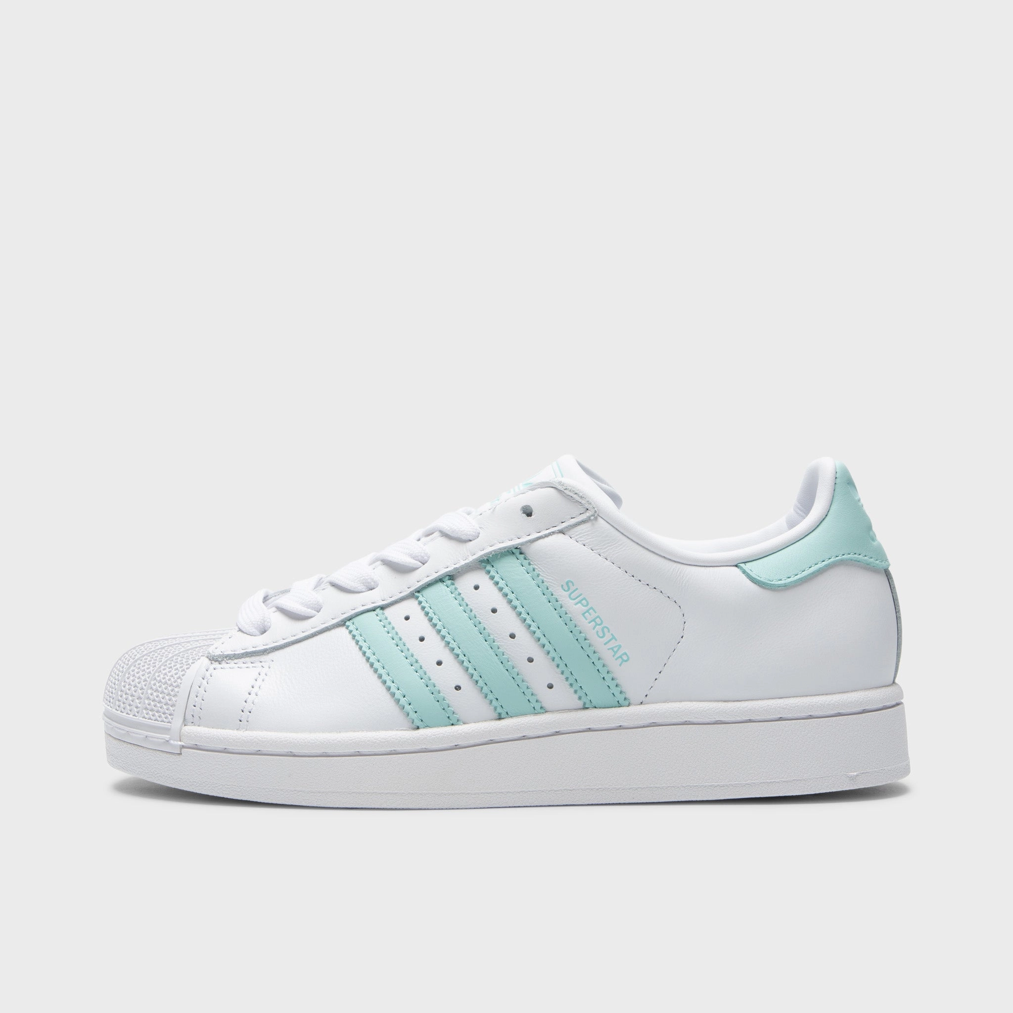adidas Women's Superstar II White / Semi Flash Aqua - Easy Mint All-Weather Comfort Fit Boost