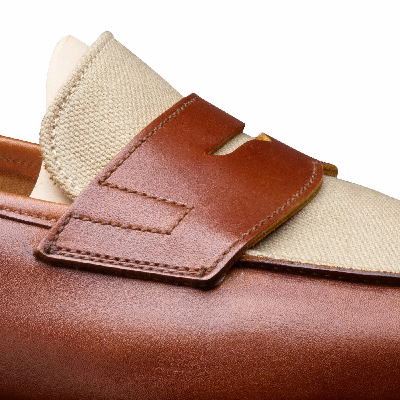 Festival Mood Stylish Comfort Fit Richmond 2 Tan Burnished Calf & Stone Canvas