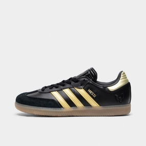 adidas Juniors' Samba Messi Core Black / Gold Metallic - Gum Classy Touch Low Zone