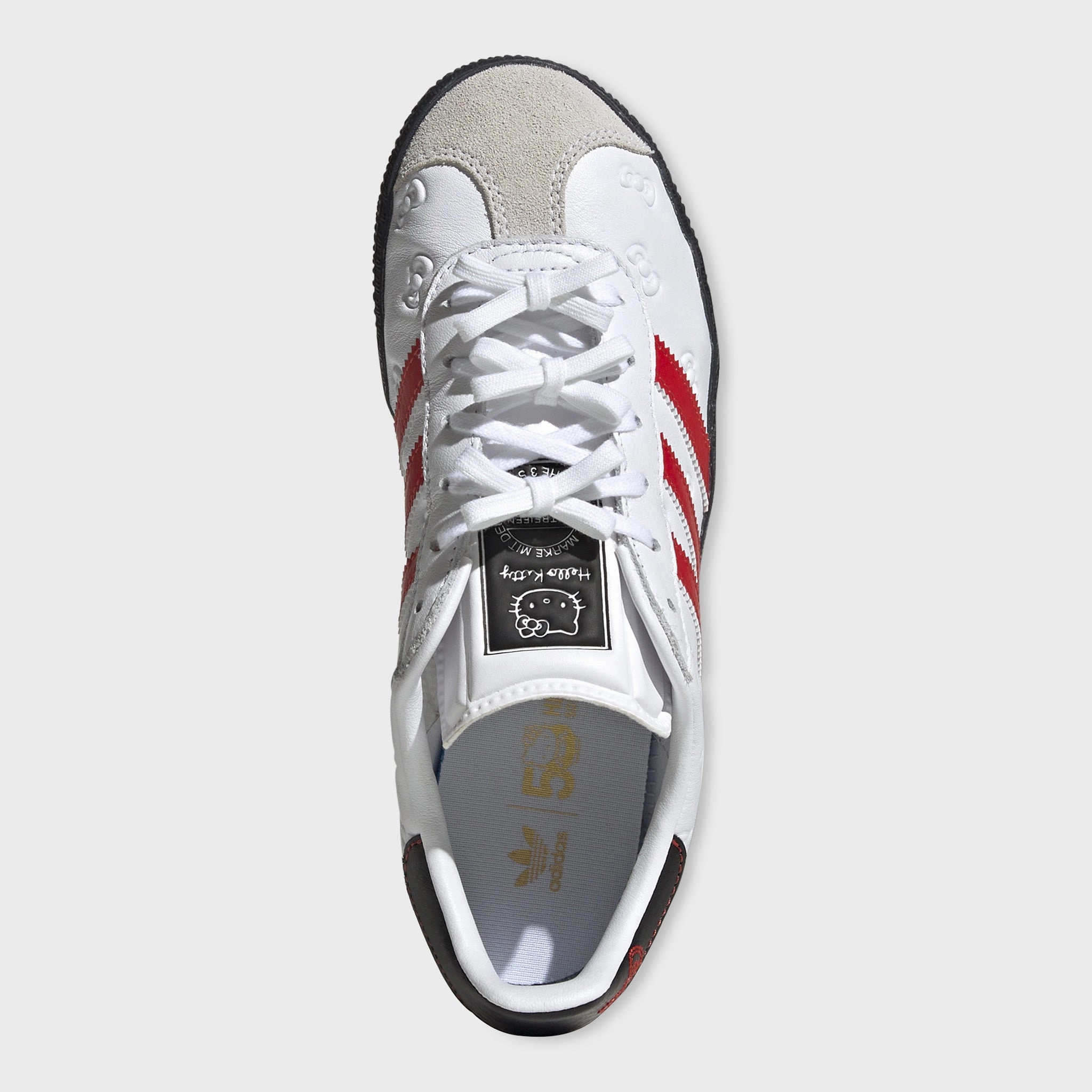 adidas x Hello Kitty Juniors' Gazelle White / Red Boosted comfort Motion Contour