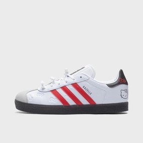 adidas x Hello Kitty Juniors' Gazelle White / Red Light support High Fit