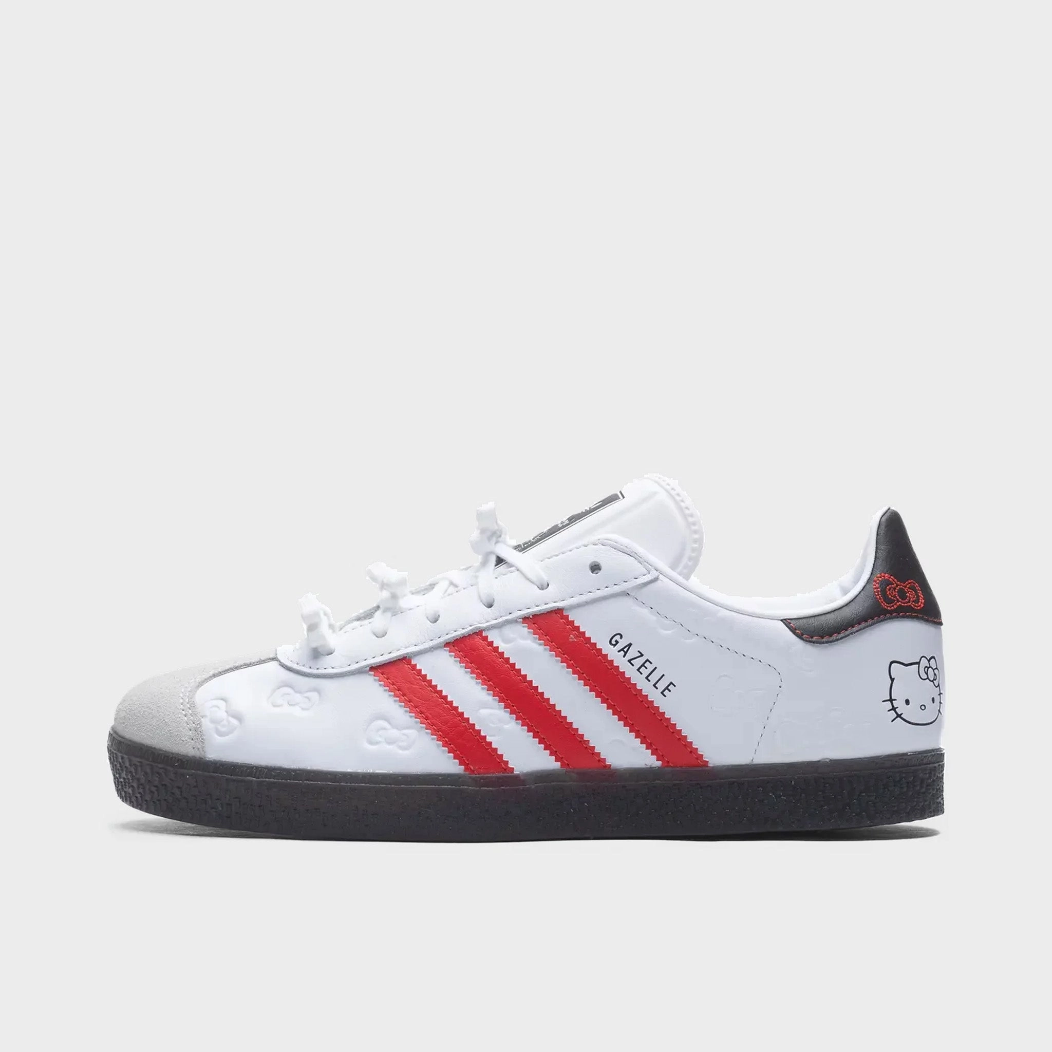 adidas x Hello Kitty Juniors' Gazelle White / Red Light support High Fit