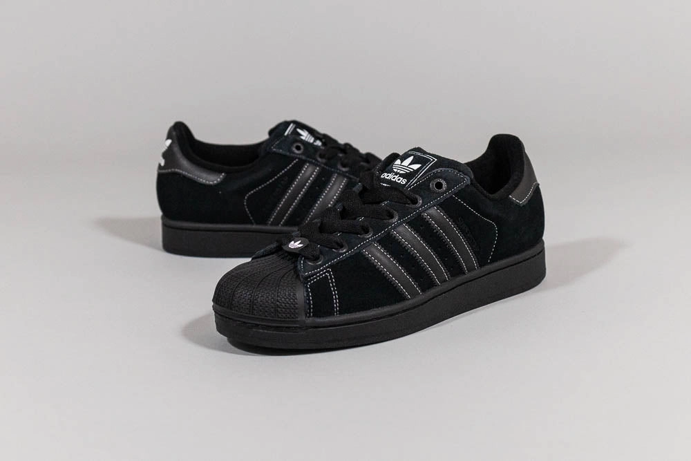 adidas Superstar II 'Core Black' Microfiber Layer