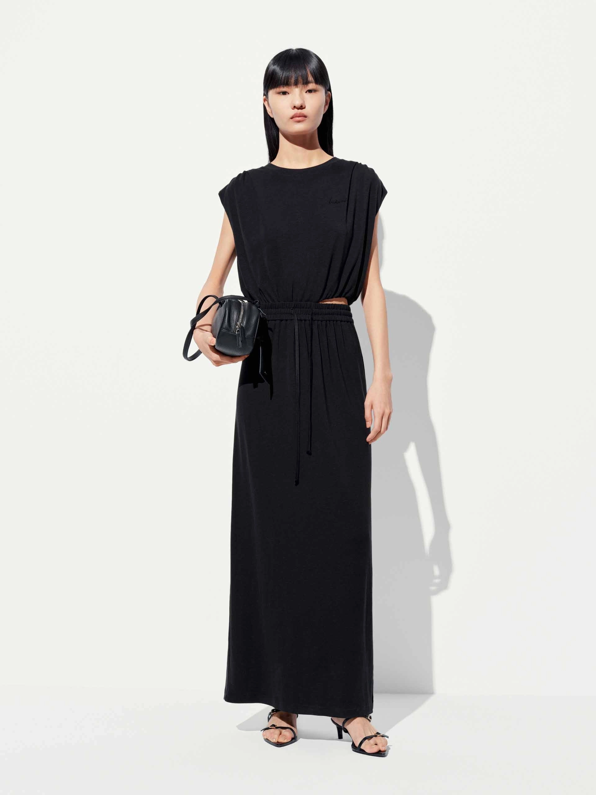 Cutout Waist Sleeveless Dress Bold Style