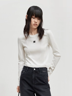 Cropped Long Sleeve T-Shirt Breathable Design Urban Look