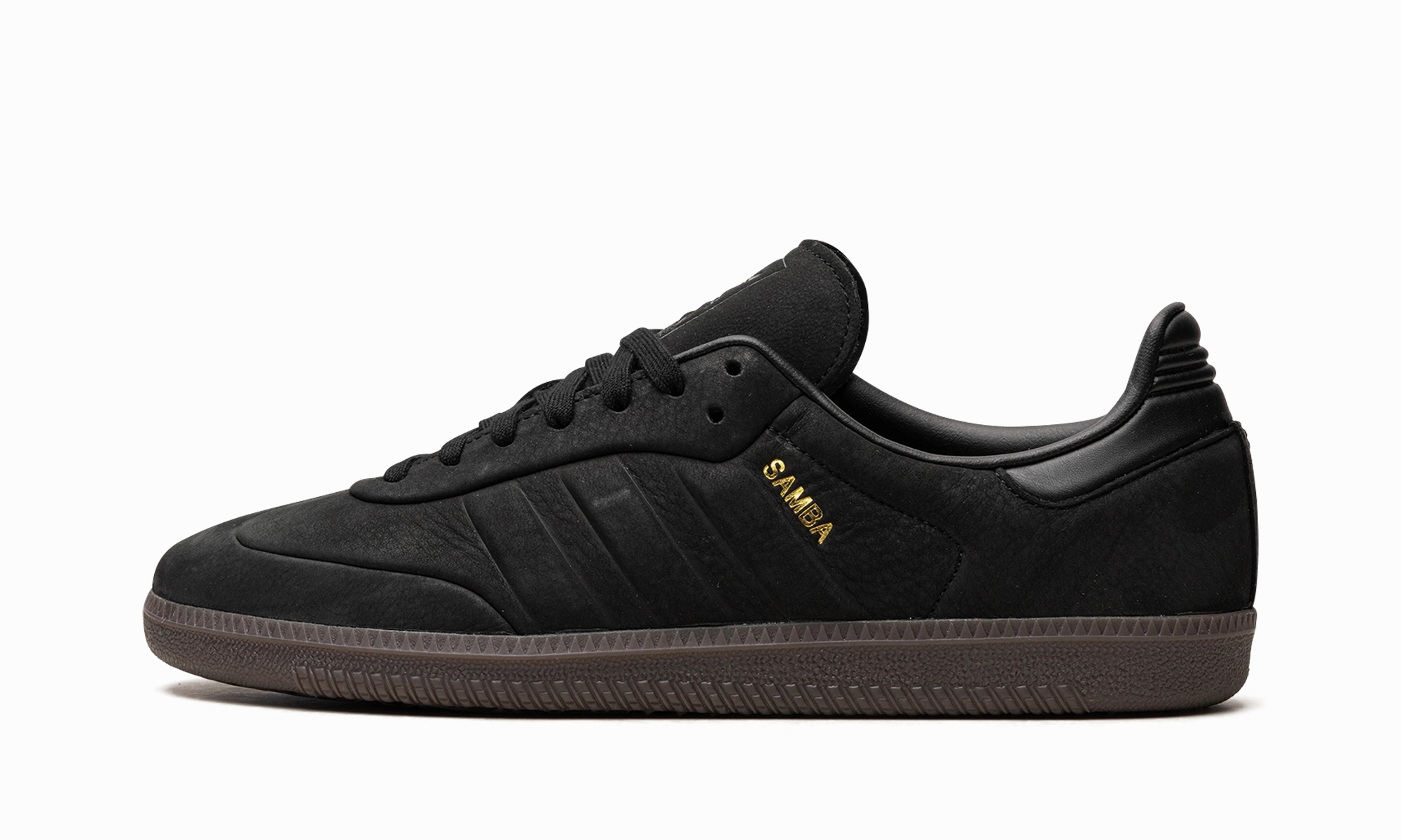 Feel Good comfort feature Adidas Samba "Core Black Gum"
