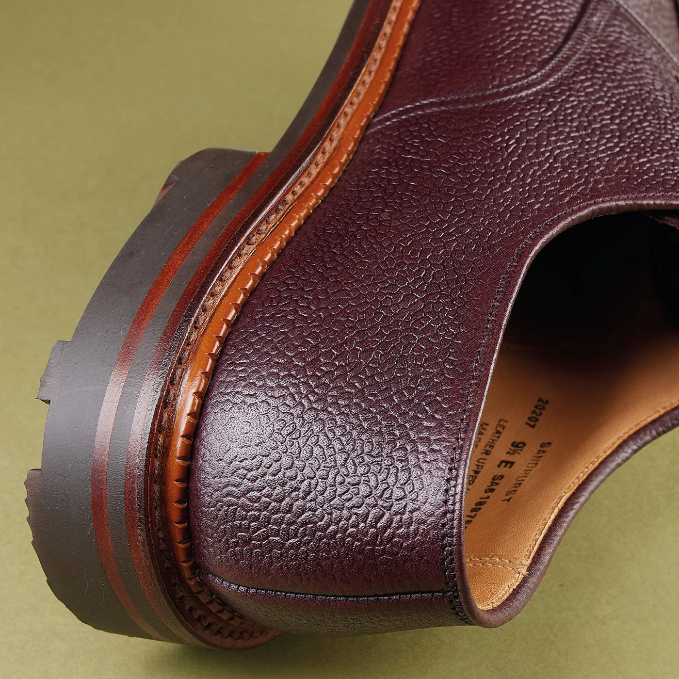 Premium Fit Sandhurst Oxblood Zug Grain
