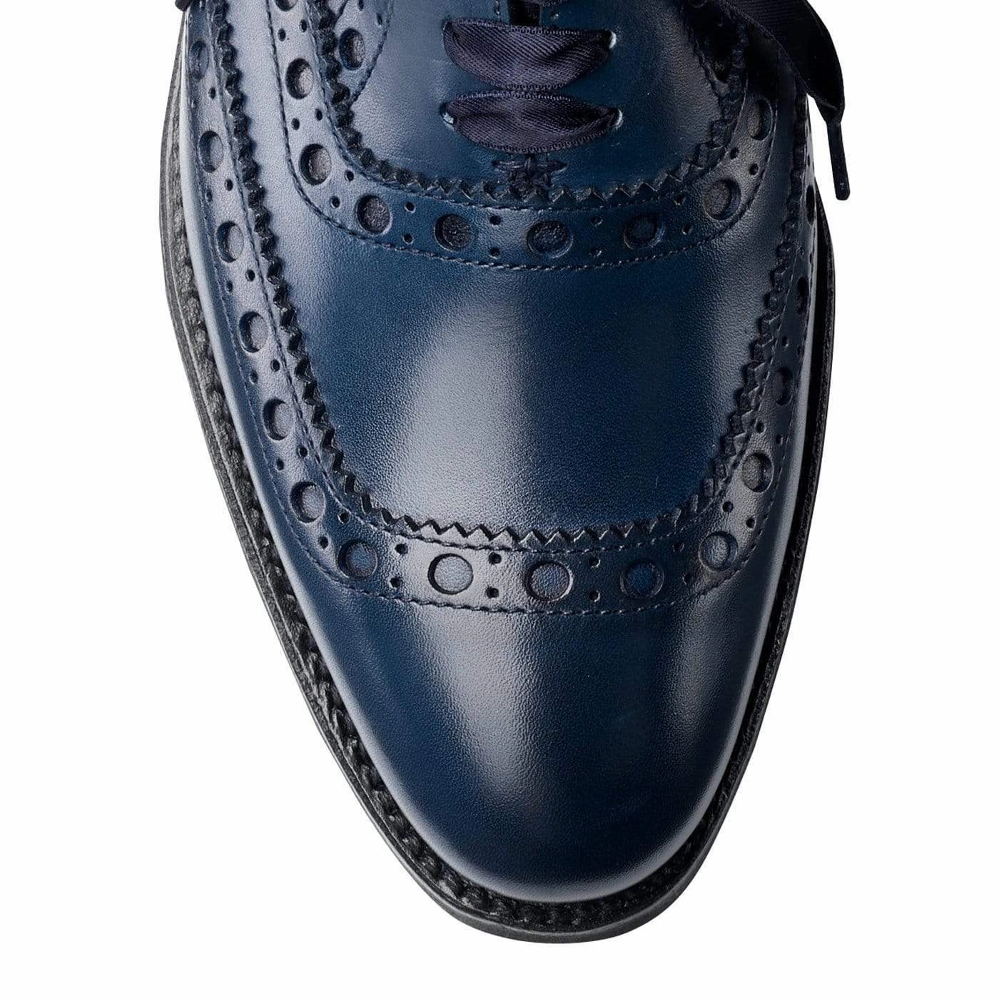 Grey Oxfords Luxury Design Anna Blue Burnished Calf