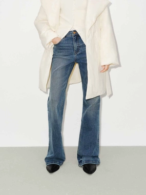 Modern Fit Straight Cotton Blend Jeans