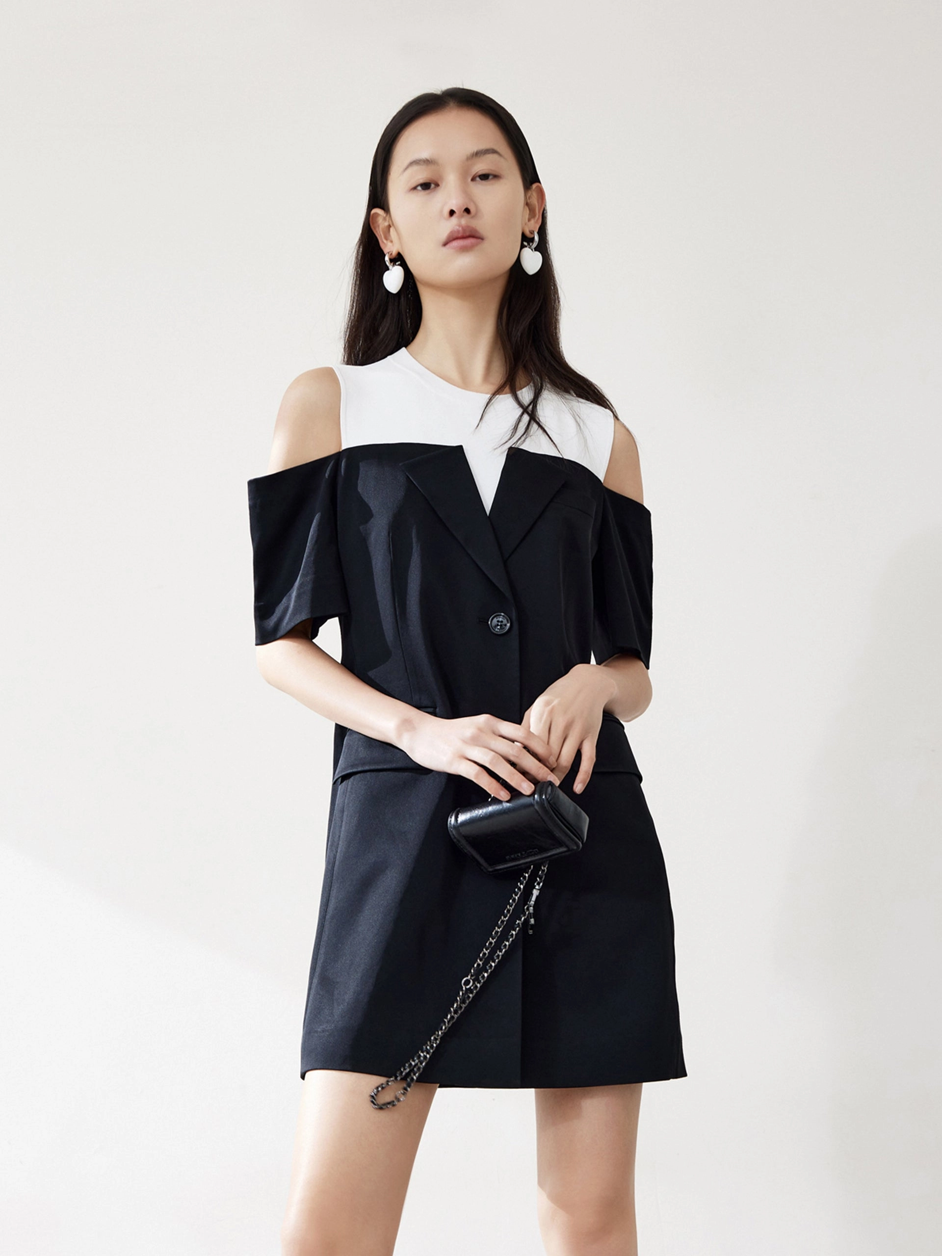 Open Shoulder Panel Dress Comfort and style