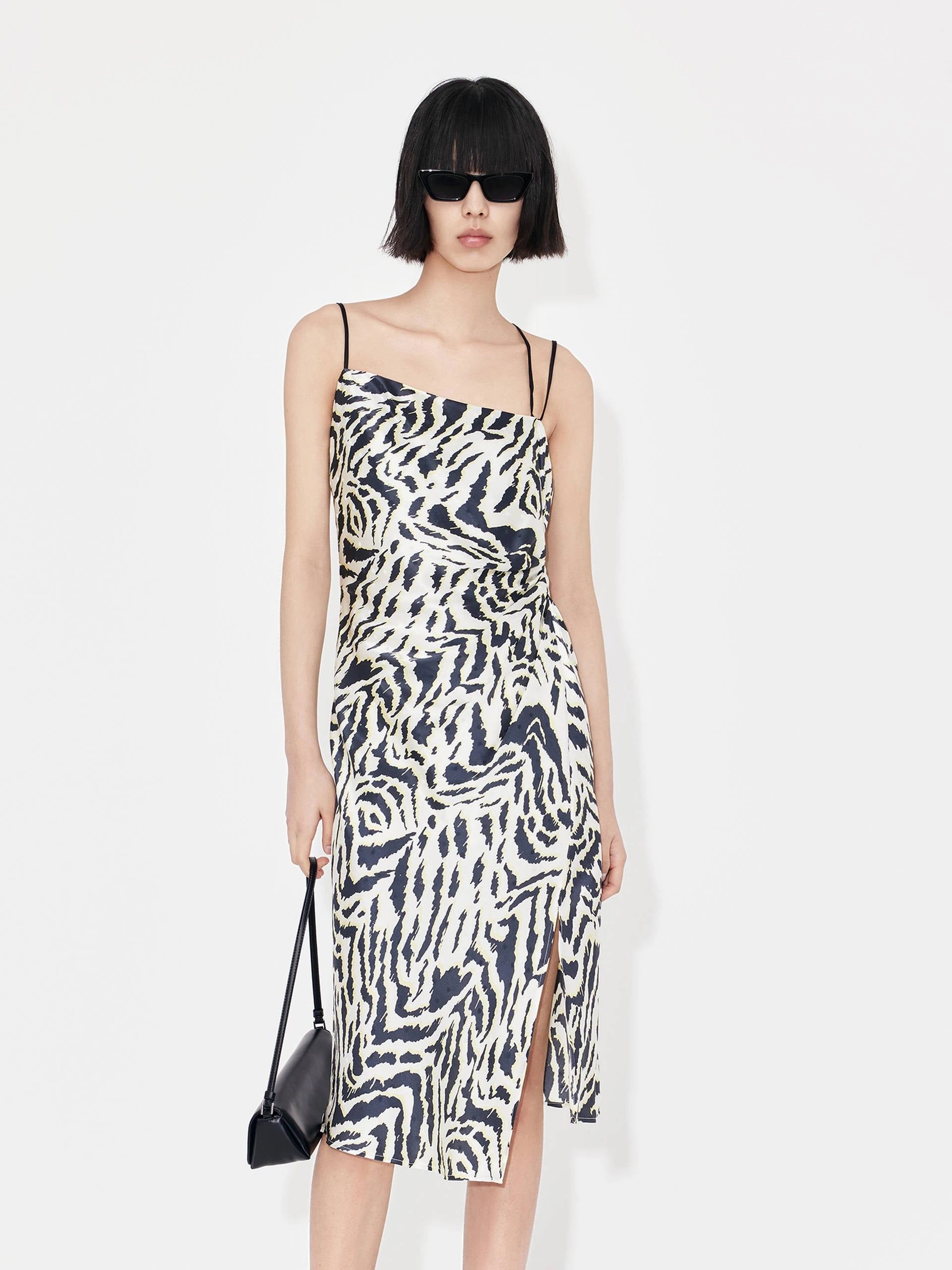 Air Touch Silk Tiger Print Cami Dress