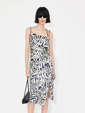 Air Touch Silk Tiger Print Cami Dress