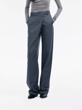 Deconstruct Wool Blend Pants Classic Comfort