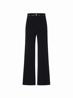 Deconstructed Straight Pants Lightweight Material