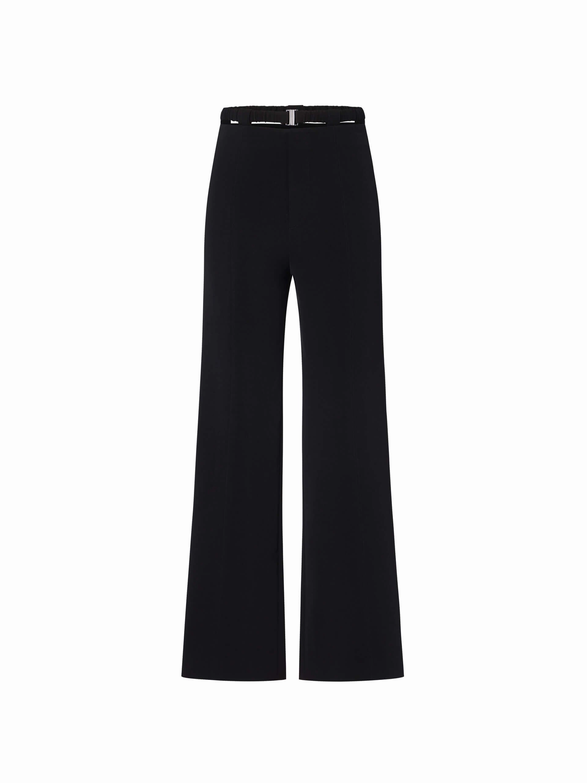 Deconstructed Straight Pants Lightweight Material
