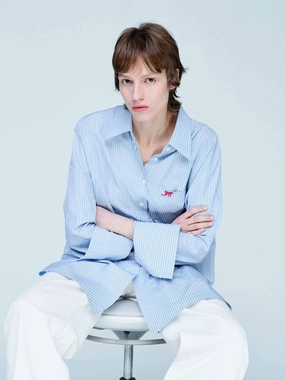 Deconstructed Striped Shirt MoistureWickingTechnology Temperature Control Technology