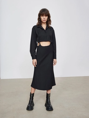 Trendy Vibe Deconstructed Two Piece Dress