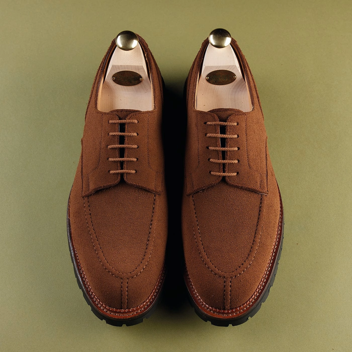 Denver Tobacco Deer Skin Suede Smart Look Shoes