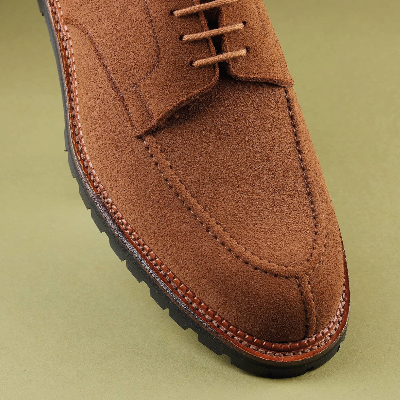 Denver Tobacco Deer Skin Suede Sharp Office Profile All-Day Comfort Fit