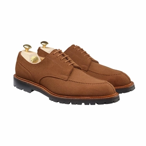 Denver Tobacco Deer Skin Suede Understated Detail