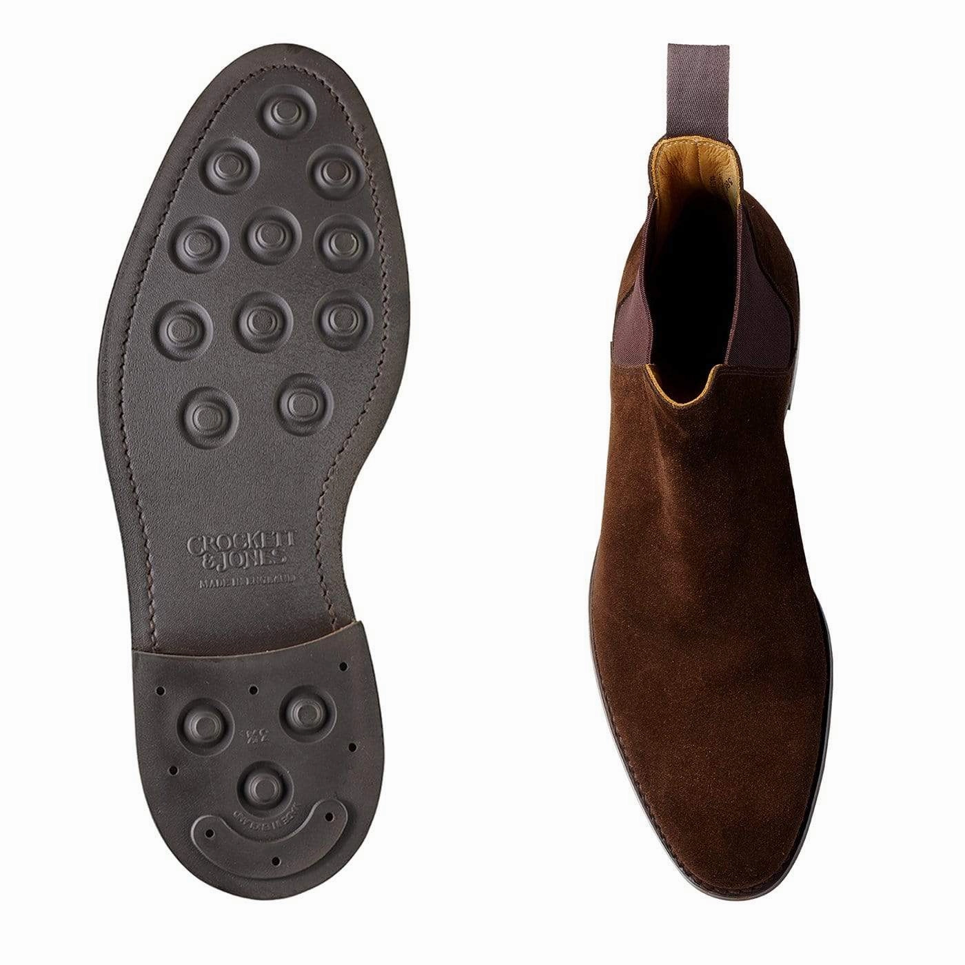 Chelsea 8 Dark Brown Suede Mud Resistant Hiking Trails Traction Grip