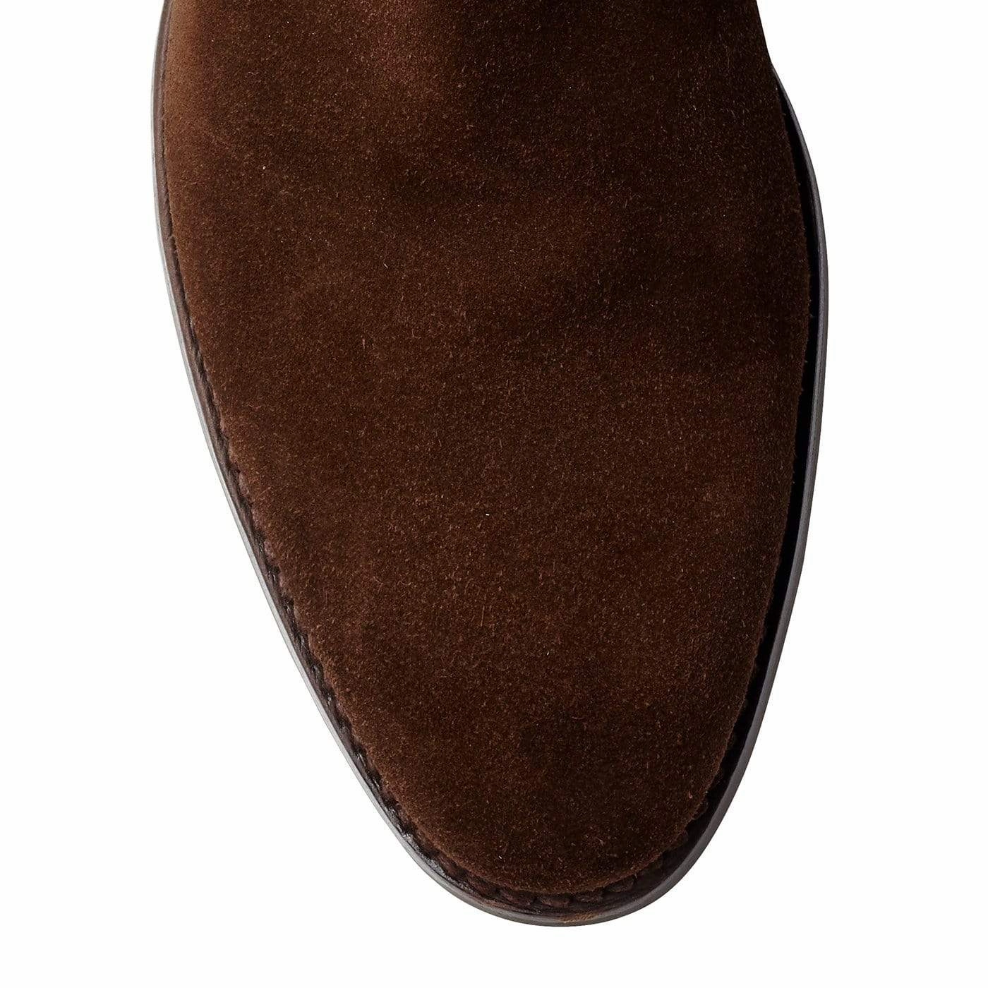 Chelsea 8 Dark Brown Suede Abrasion Resistant Toe Cap Leather Material