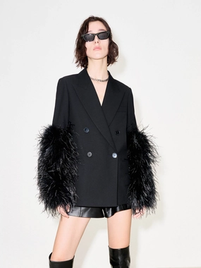Detachable Sleeve Structured Blazer Easy Movement Cut