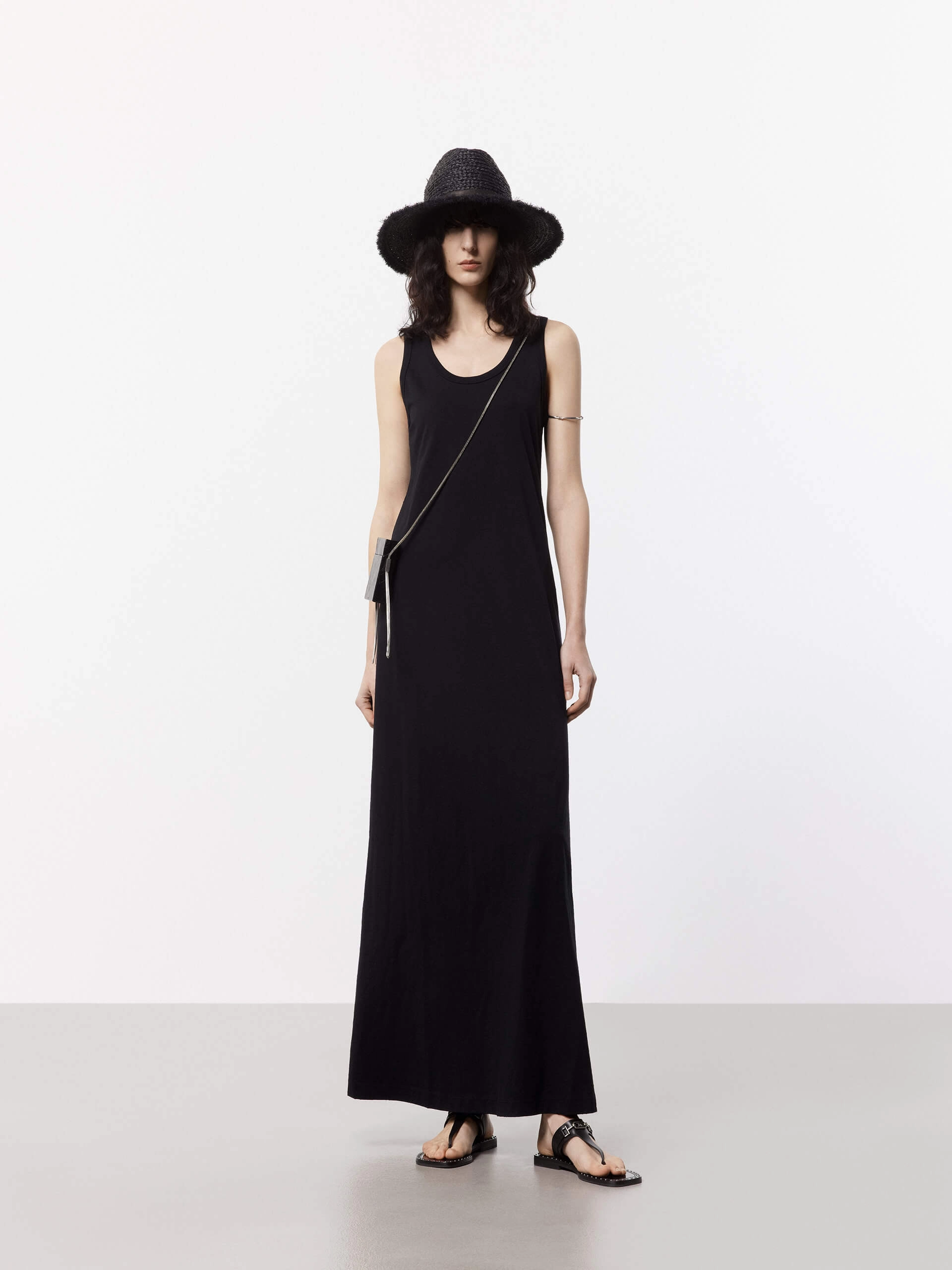 Style Vibes Distressed Maxi Tank Dress