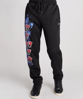 Breathable Performance Wear Body Fit Dodge Demon Bolts Joggers - Black