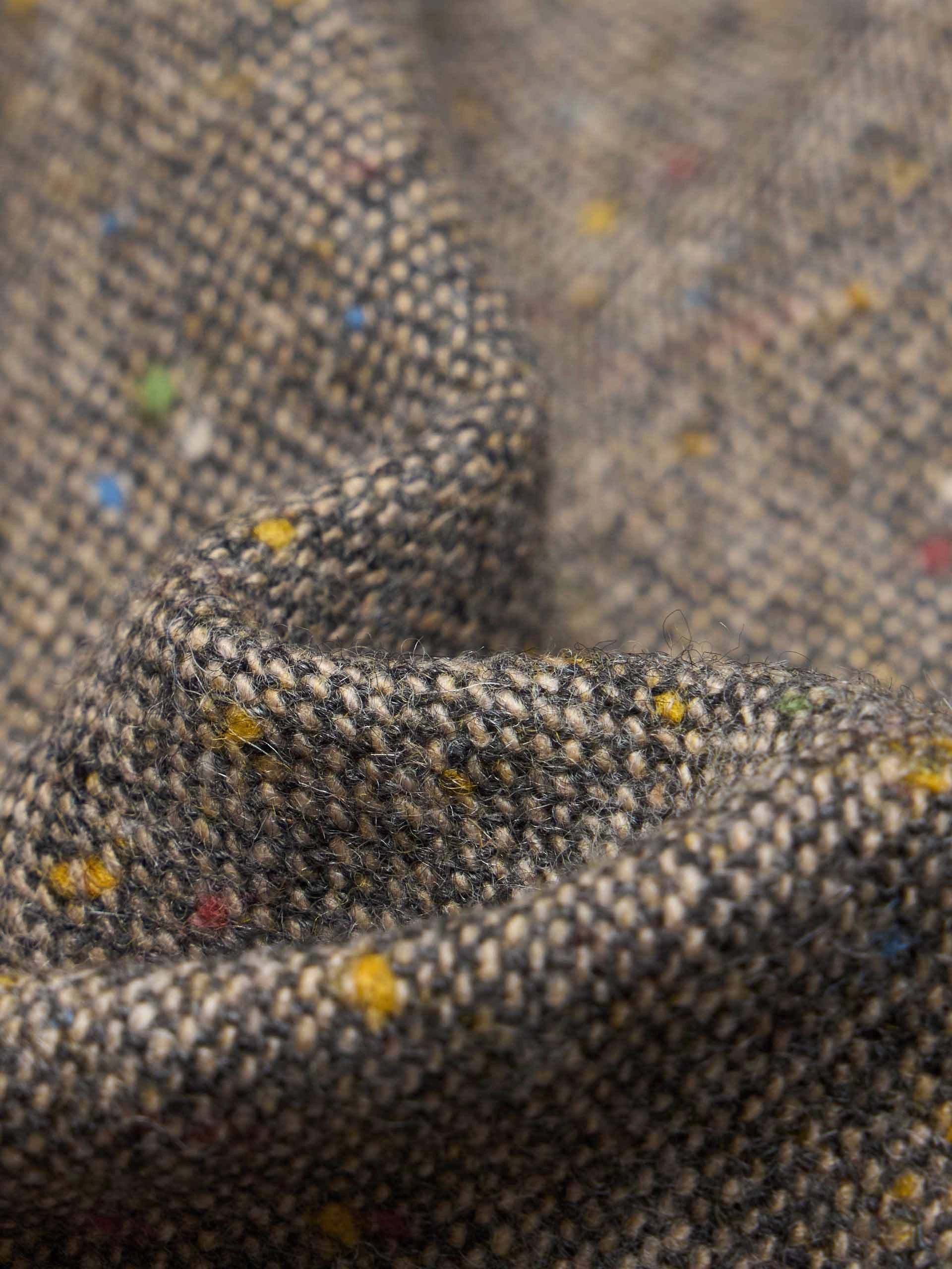 Donegal Tweed Button Coat AntiStaticFinish