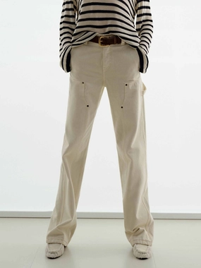 Flexible Match Comfortable Choice Double Knee Cotton Jeans